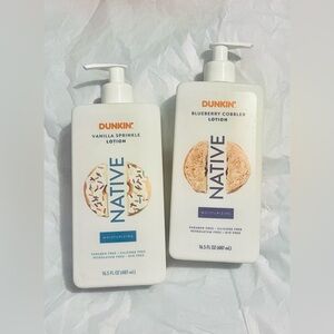 Native + Dunkin’ Vanilla Sprinkle & Blueberry Cobbler Moisturizing Body Lotion